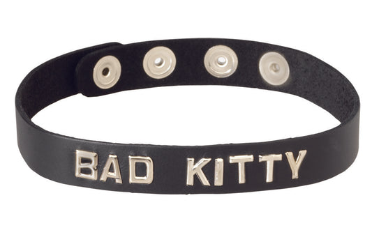 Wordband Collar - BAD KITTY