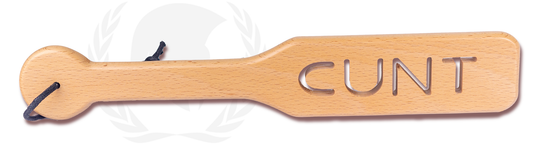 ZELKOVA WOOD PADDLE "CUNT"