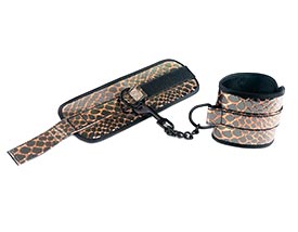 FAUX LEATHER ANKLE RESTRAINTS