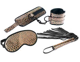 FAUX LEATHER BONDAGE KIT