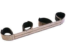 FAUX LEATHER WRIST AND ANKLE SPREADER BAR