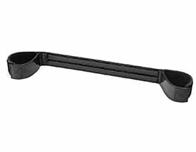 FAUX LEATHER SPREADER BAR-CROCODILE PRINT