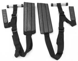 FAUX LEATHER DOOR SEX SWING-CROCODILE PRINT