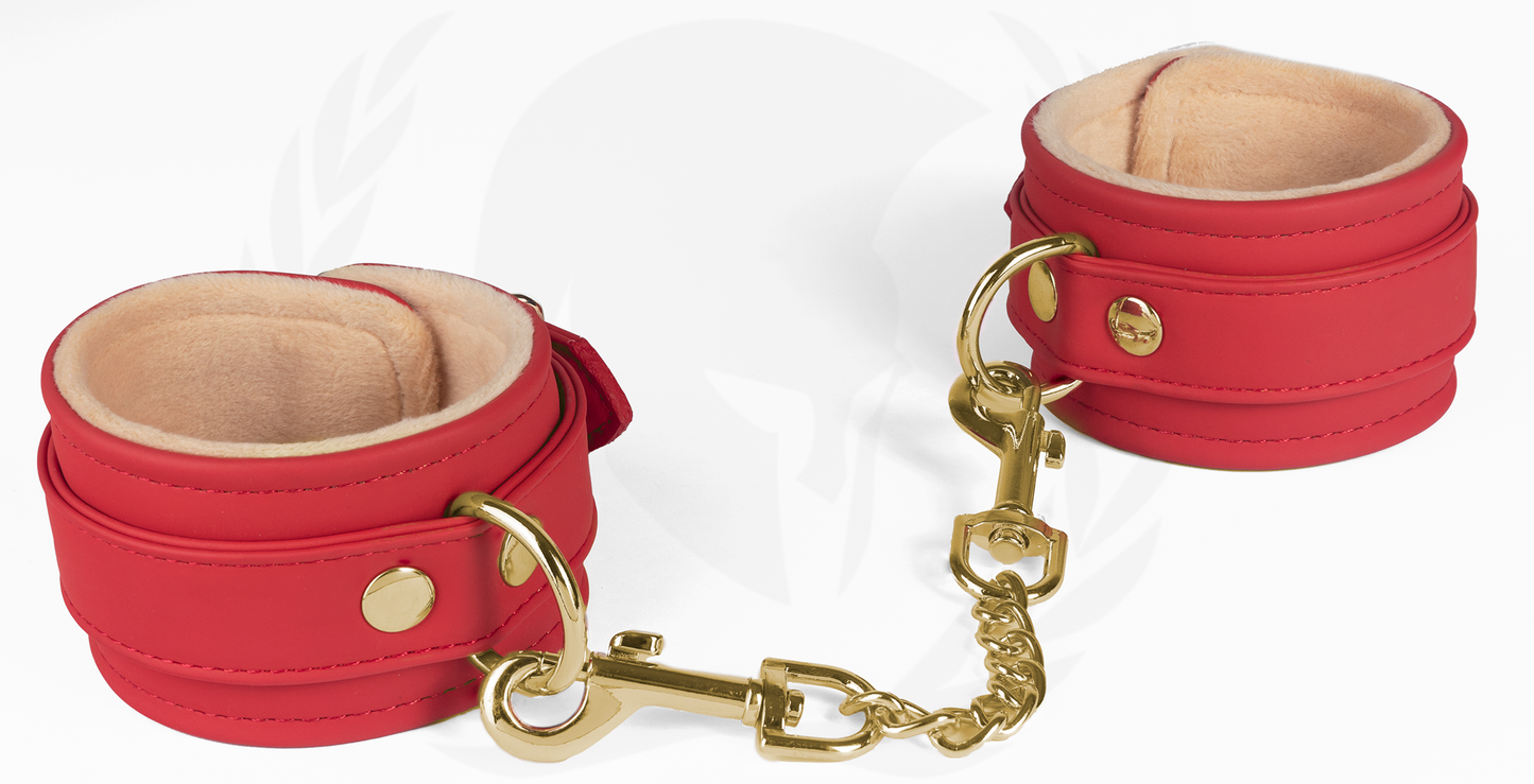 VEGAN WRIST RESTRAINTS-RED